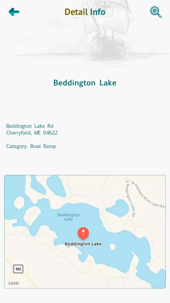 Capturas de tela do Maine Boat Ramps - USA