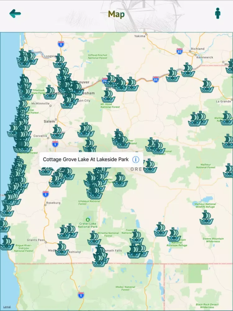 Oregon Boat Ramps - USA iPad  스크린샷