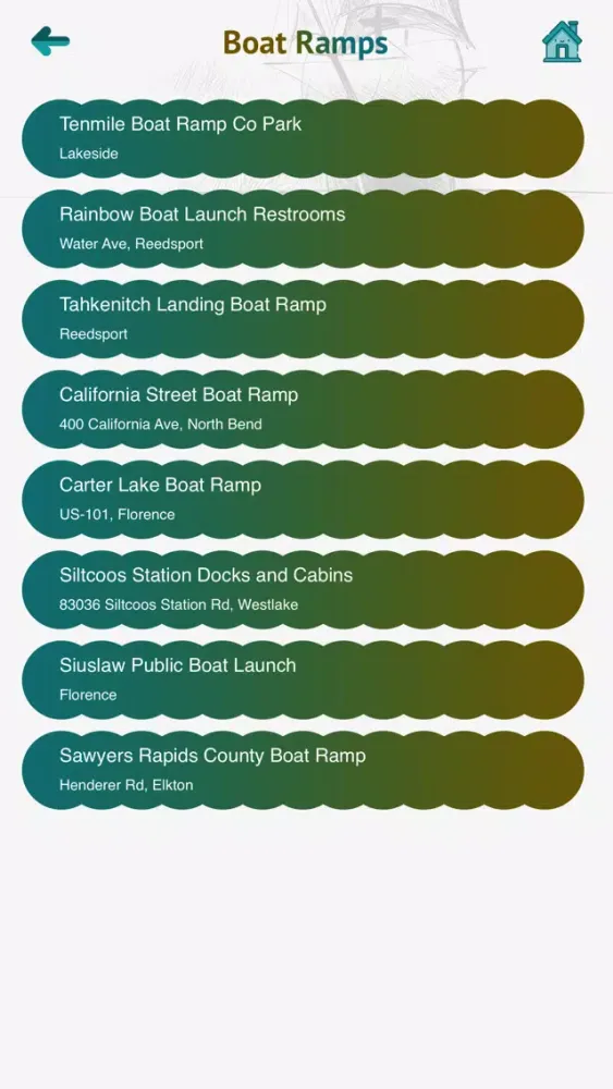 Oregon Boat Ramps - USA 스크린샷