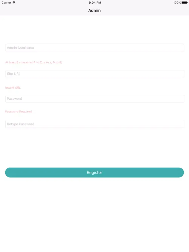 Admin Login iPad 应用截图