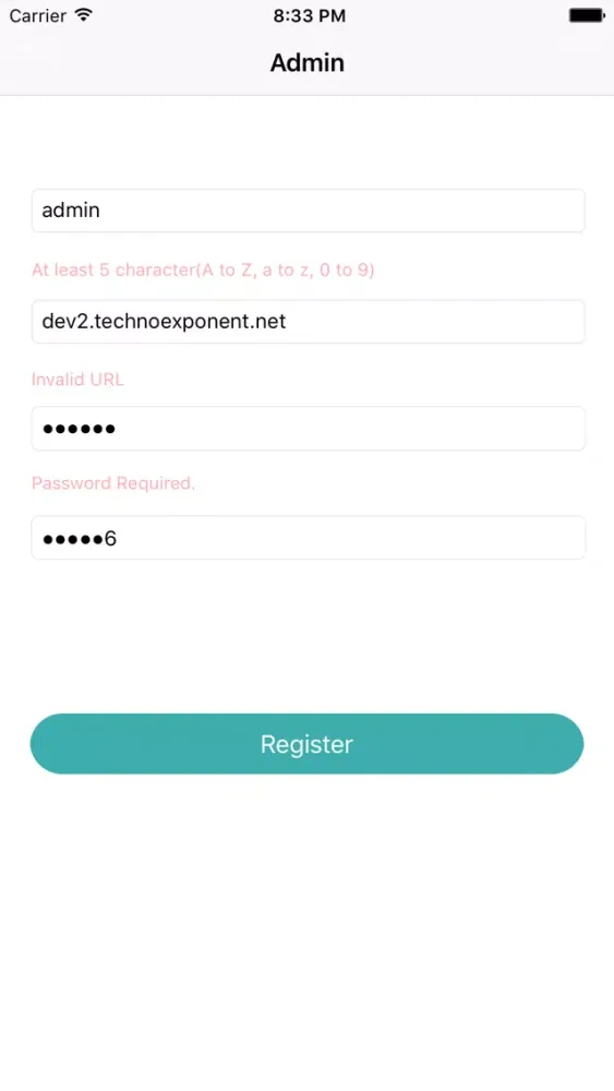 Admin Login应用截图