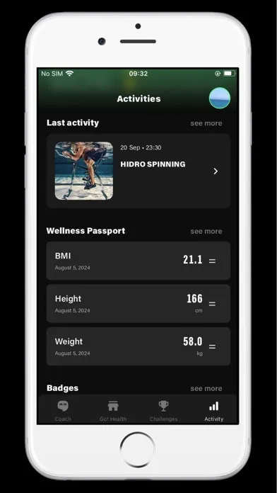 Ảnh chụp màn hình của GoHealth Clubs