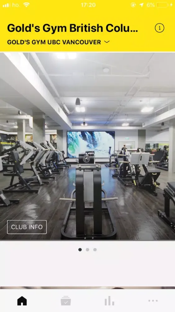 Zrzuty ekranu Gold's Gym British Columbia