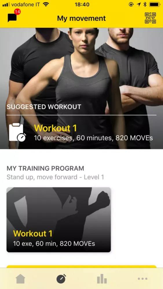 Capturas de tela do Sense Trening