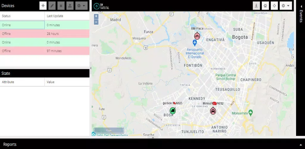 Zrzuty ekranu Gps Bm satelital