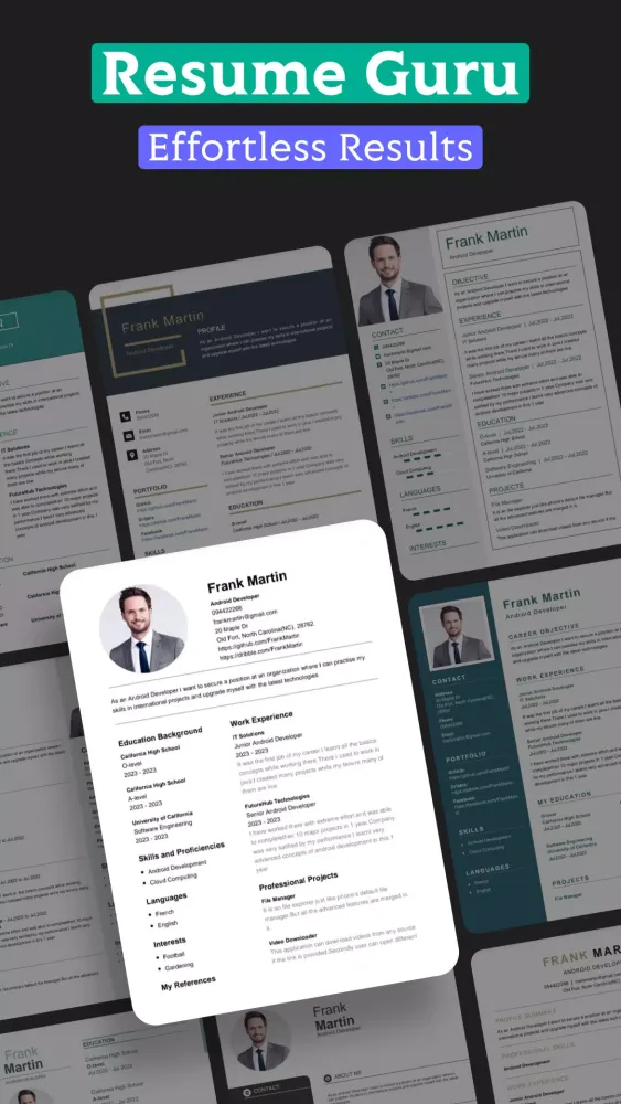 Resume Guru - Resume Builder Screenshots