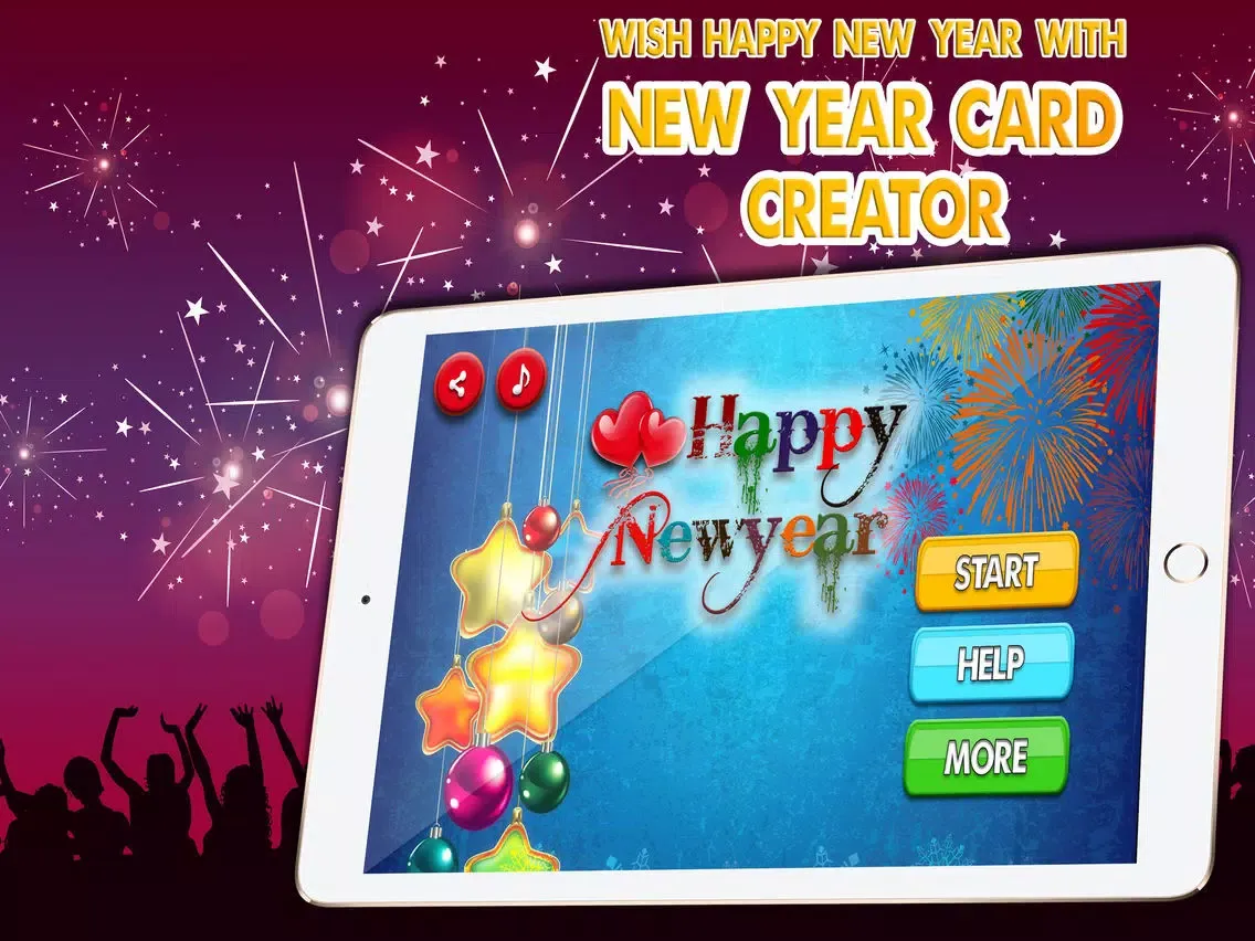 Tangkapan skrin Happy New Year Card Maker: Wish New Year Greetings iPad 