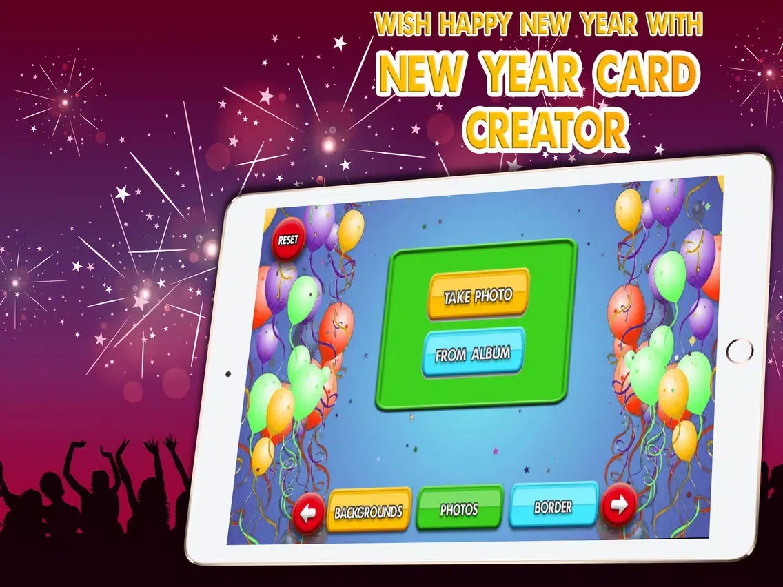 Tangkapan skrin Happy New Year Card Maker: Wish New Year Greetings iPad 