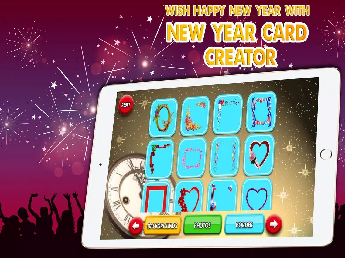 Tangkapan skrin Happy New Year Card Maker: Wish New Year Greetings iPad 