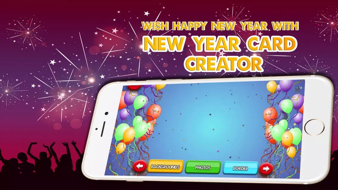 Tangkapan skrin Happy New Year Card Maker: Wish New Year Greetings
