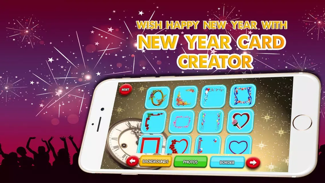 Tangkapan skrin Happy New Year Card Maker: Wish New Year Greetings