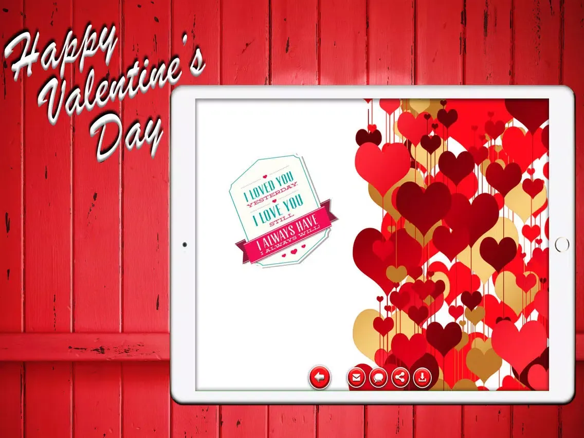 Captures d'écran de Valentines Day Card Maker: Share & Express Love iPad 