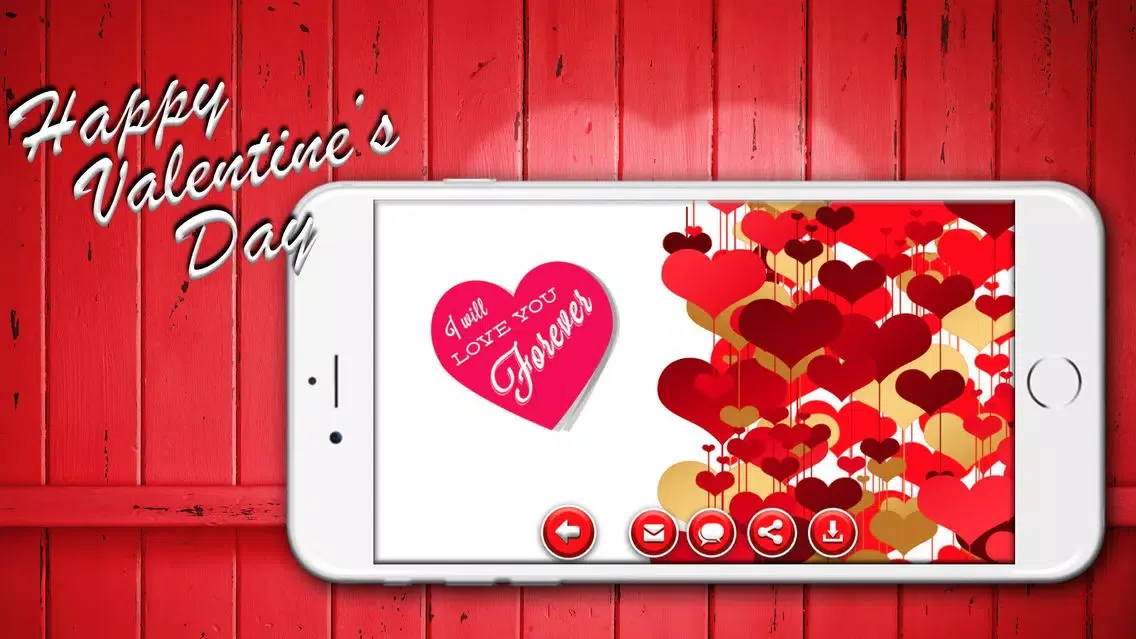 Captures d'écran de Valentines Day Card Maker: Share & Express Love