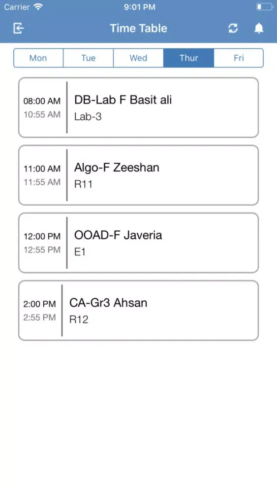 تصاویر FAST-NU KHI Timetable Notifier