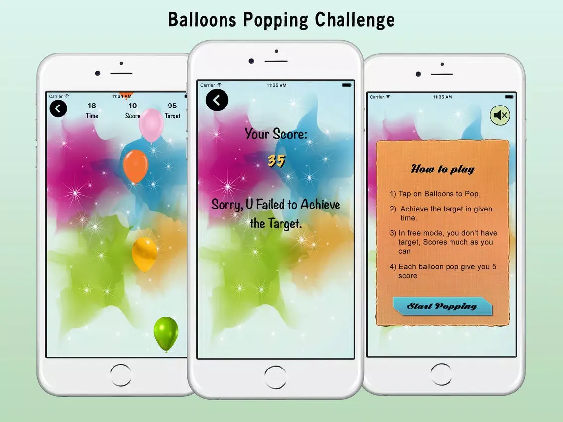 Balloon Smasher Kids Toddlers - Balloon Popping iPad  스크린샷
