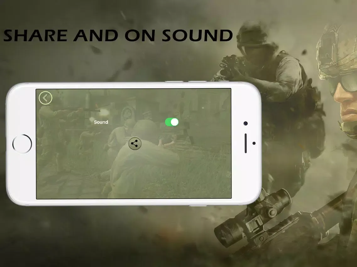Weapon And Guns Sounds - Guns Shooter Free iPad  سکرین شاٹس