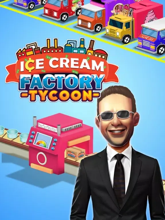 Idle Ice Cream Factory Tycoon iPad 应用截图