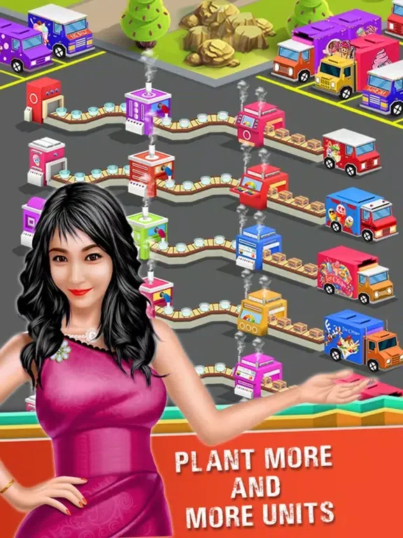 Idle Ice Cream Factory Tycoon iPad 应用截图