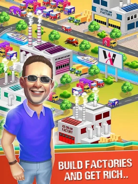 Idle Ice Cream Factory Tycoon iPad 应用截图