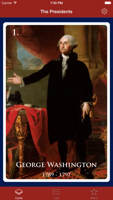 Screenshot di The Presidents - Flash Cards