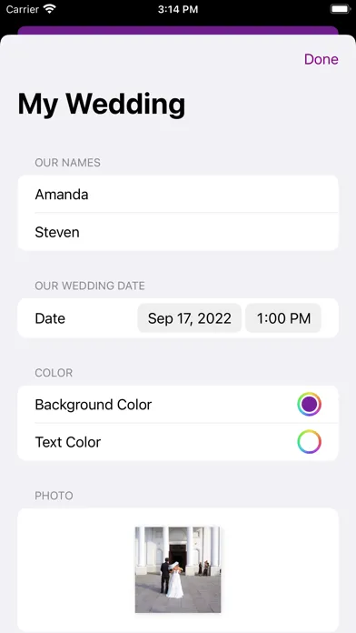Ever After - Wedding Countdown Screenshots