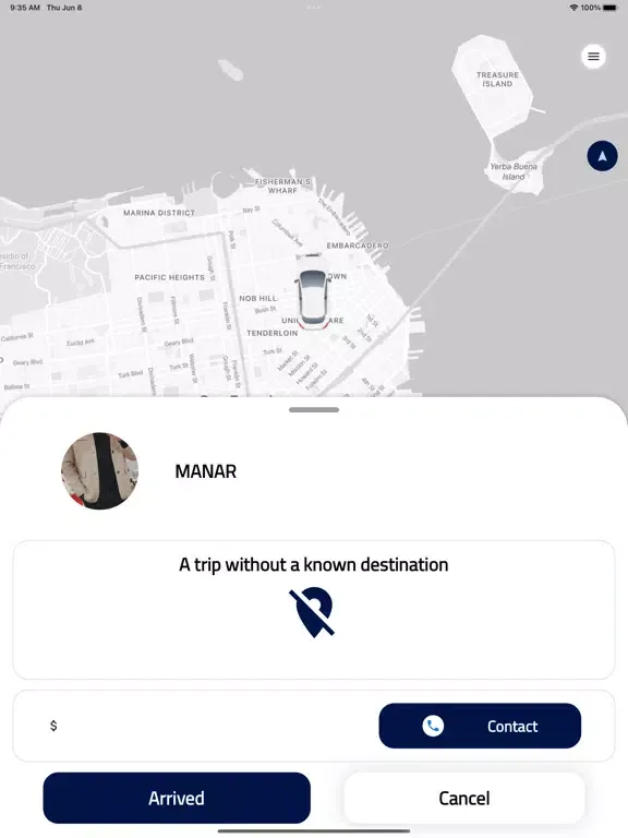 Tangkapan skrin Venus Captain iPad 