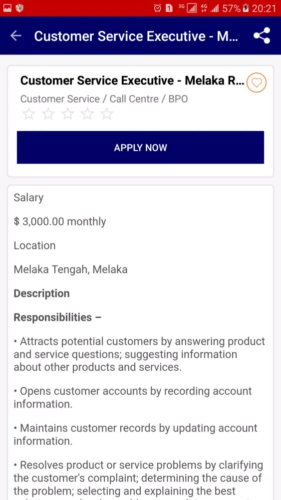 Captures d'écran de Jobs in Malaysia