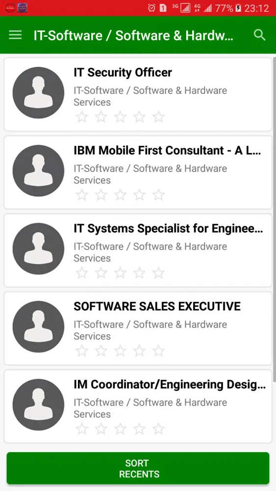 Zrzuty ekranu Jobs in Oman