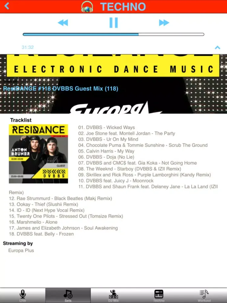 Скриншоты Techno Mix & Workout Music iPad 