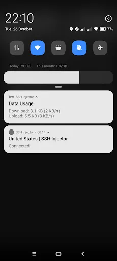Zrzuty ekranu SSH Injector - Tunnel VPN