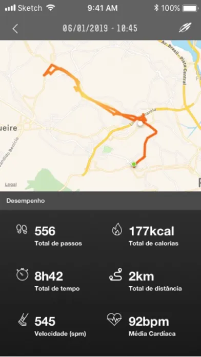 Ảnh chụp màn hình của Mormaii fitGPS