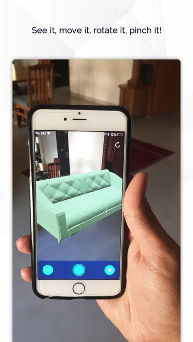 Capturas de tela do AR Space Design