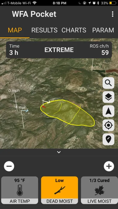Capturas de pantalla de Wildfire Analyst Pocket