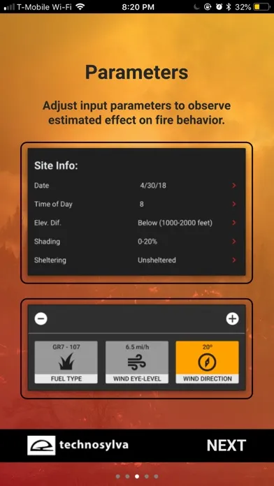Capturas de pantalla de Wildfire Analyst Pocket
