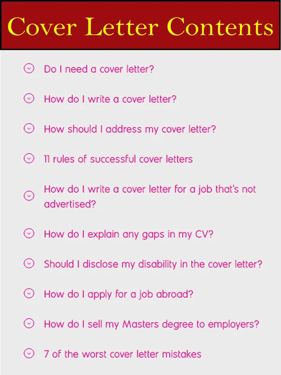 Zrzuty ekranu How to Write a Cover Letter iPad 