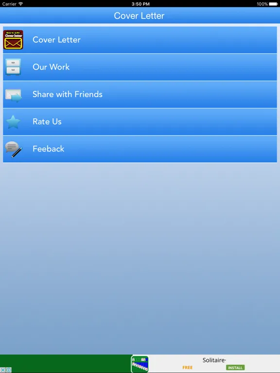 Zrzuty ekranu How to Write a Cover Letter iPad 