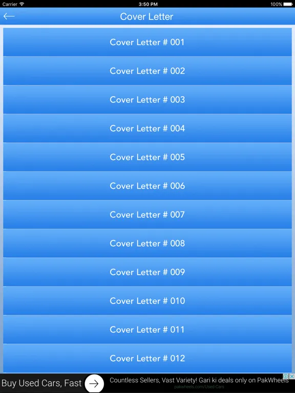 Zrzuty ekranu How to Write a Cover Letter iPad 