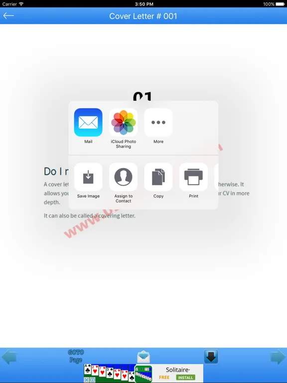 Zrzuty ekranu How to Write a Cover Letter iPad 