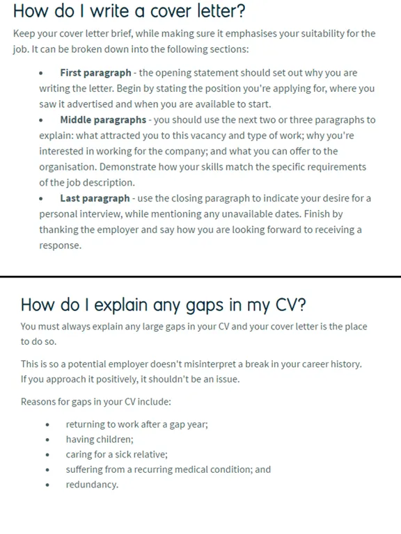 Zrzuty ekranu How to Write a Cover Letter iPad 