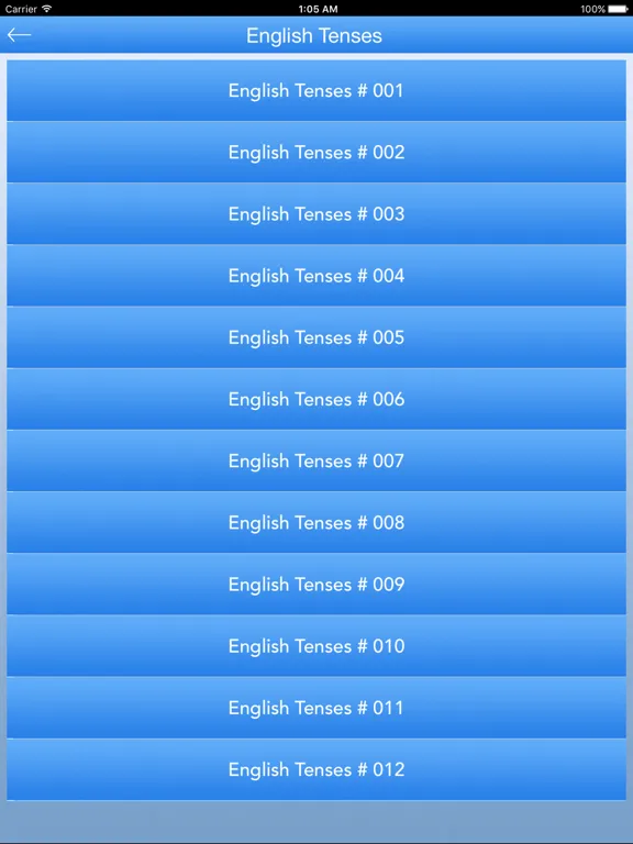 English Tenses - Learn Tenses iPad  Screenshots