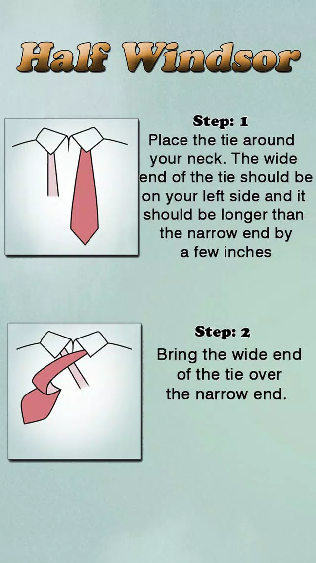 Tangkapan skrin Learn How to tie a Tie