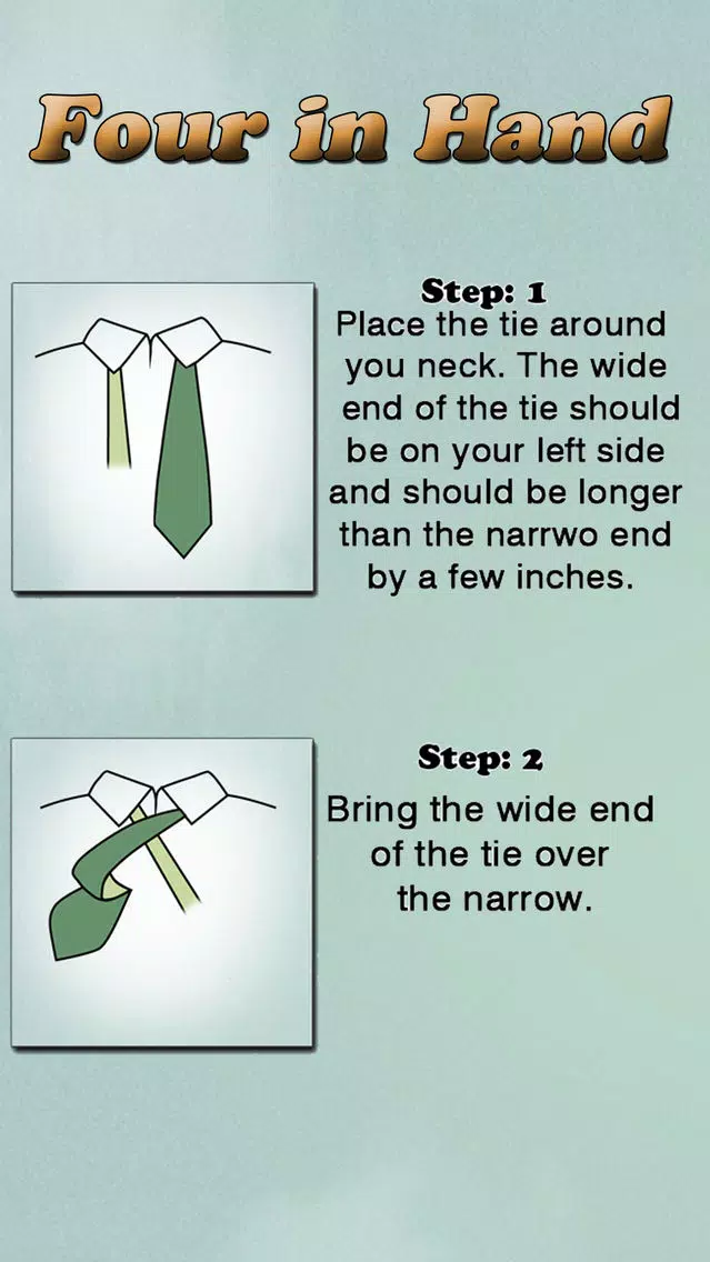 Tangkapan skrin Learn How to tie a Tie