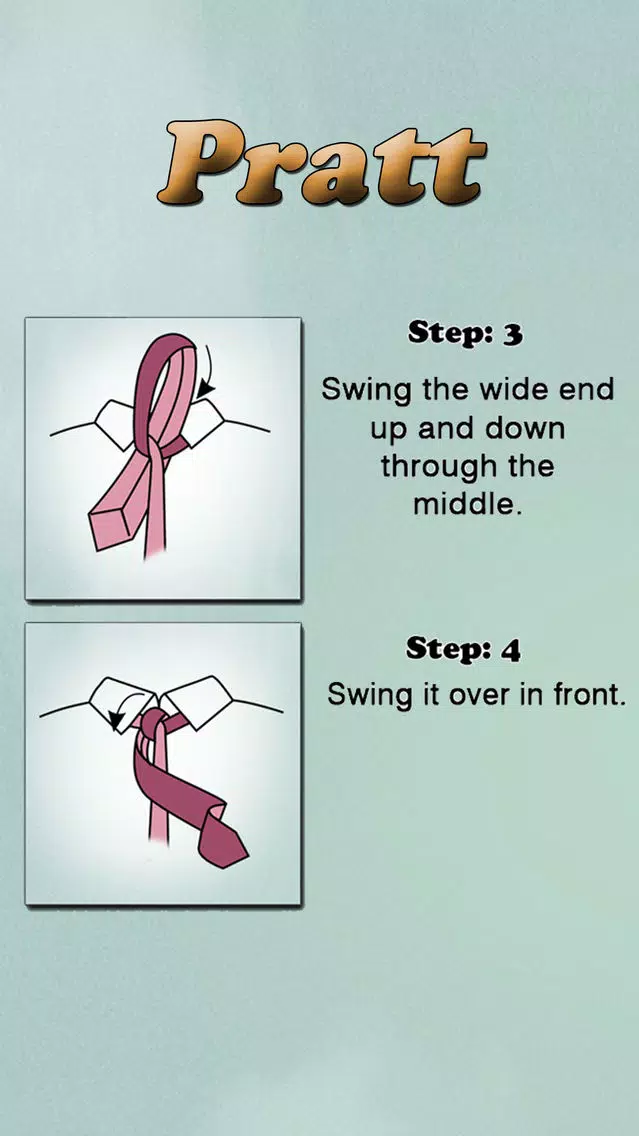 Tangkapan skrin Learn How to tie a Tie