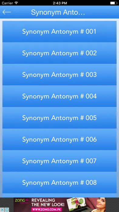 Tangkapan layar English Synonym Antonym