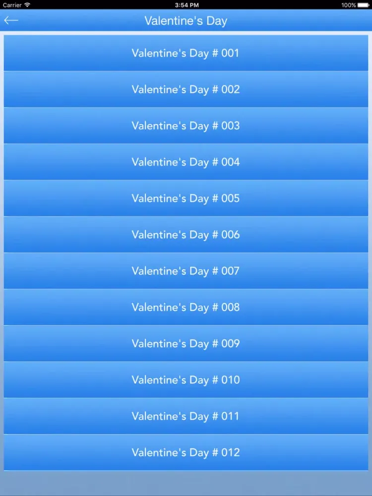 Valentine's Day Card - Happy Valentine's Day iPad  Screenshots