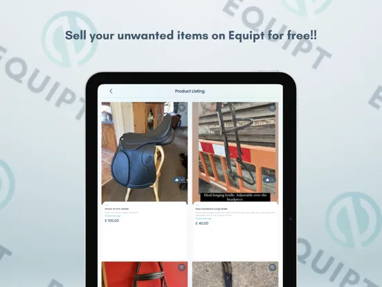Captures d'écran de Equipt: Equestrian Marketplace iPad 
