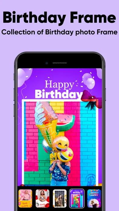 Capturas de tela do Birthday Photo Frame!