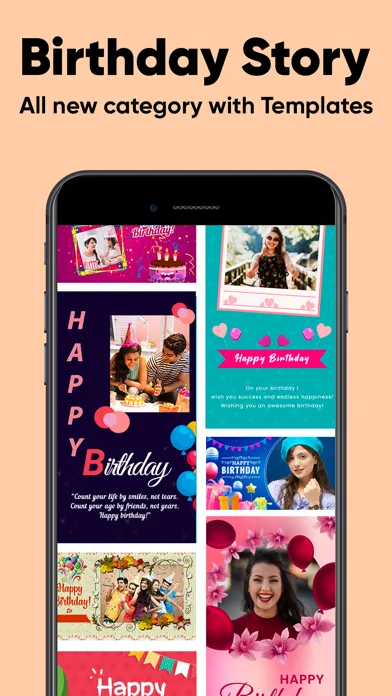 Capturas de tela do Birthday Photo Frame!