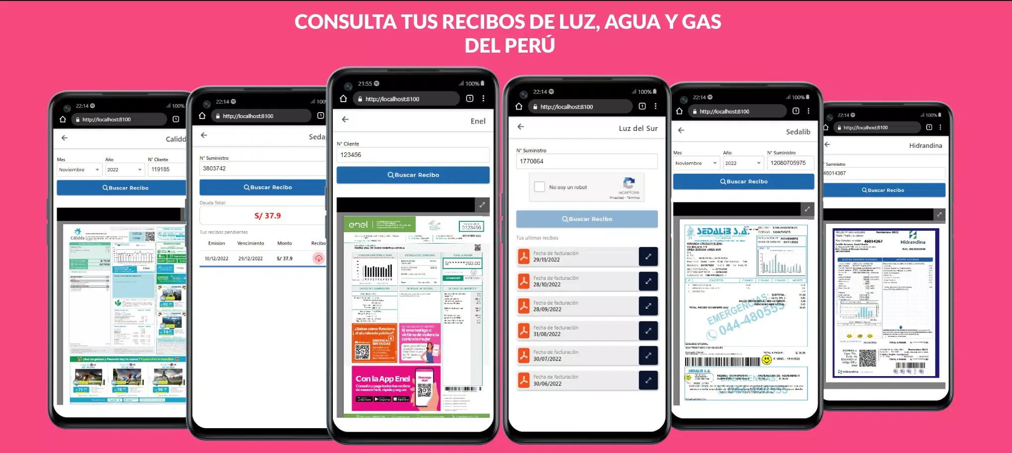 Mi Recibo - De Agua, Luz, Gas應用截圖