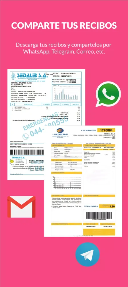 Mi Recibo - De Agua, Luz, Gas應用截圖